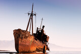 Fototapeta  - beached shipwreck
