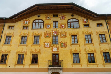 Historic buildings of Cortina d Ampezzo, Dolomites, Italy