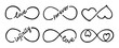 © paketesama - Infinity symbols with words love, infinity, forever