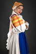 © muro - beautiful girl in slovak folk dress
