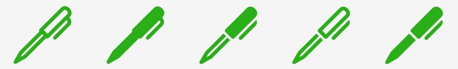 Wall Mural - pen icon set | pens vector illustration logo | pen icons isolated collection