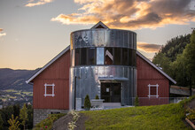 Red Barn And Silo