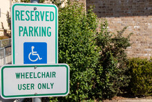 Handicap Parking Reserved Sign