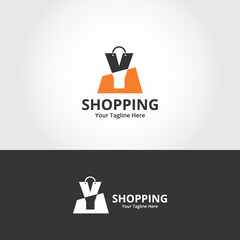 Initial  Y Shop Logo designs Template. Illustration vector graphic of  letter and shop bag combination logo design concept. Perfect for Ecommerce,sale, discount or store web element. Company emblem