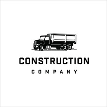 Construction Company Truck With Simple Style