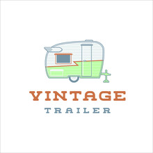 Colorful And Charming Retro Camper Trailer