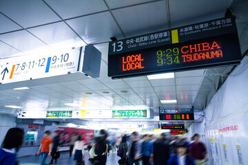 Canvas Print - Jr新宿駅構内