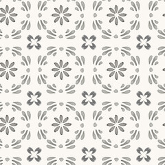 Vector hand drawn seamless pattern oriental style