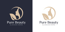 Luxury Woman Hair Salon Logo Design