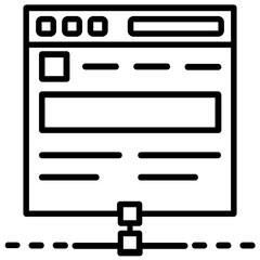 Wall Mural - patterns over a webpage, icon for web design