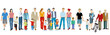 © scusi - Familiengruppen Generationen zusammen vector illustration