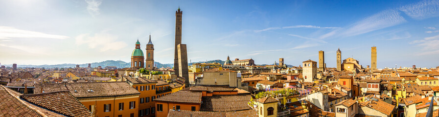 Sticker - famous old town of Bologna in italy