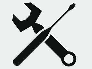 setup icon. repair icon. tools icon vector