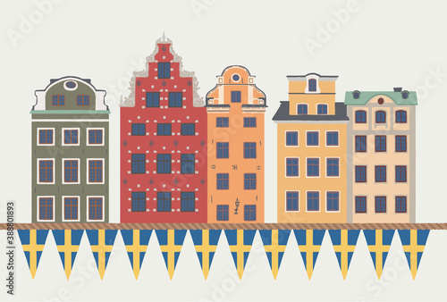ilustracja-wektorowa-z-kolorowych-domow-star