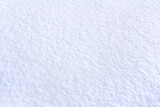 Fototapeta  - Fresh white blue snow in winter. Snowy surface, background, texture