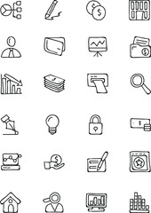 Canvas Print - 
Banking and Finance Colored Vector Icons 
