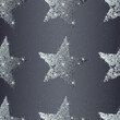 © Skutiherra - Black with silver pattern with glittering stars