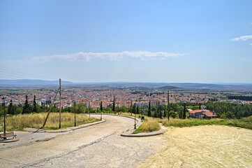 Kilkis skyline from St. George Hill at day