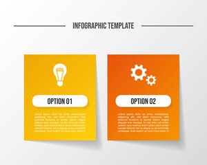 Concept of business infograph with icons. Vector