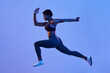 © Javier D√≠ez/Stocksy - Powerful black athlete leaping during workout