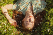 © Liliya Rodnikova/Stocksy - Top view portrait of young model enjoying summer