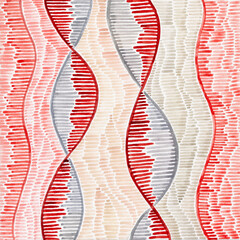DNA inspired watercolor abstract art
