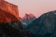 Yosemite At Sunset