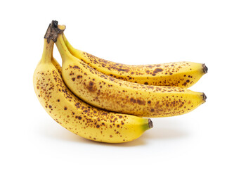 Wall Mural - A banana out of a sugar pot placed on a white background