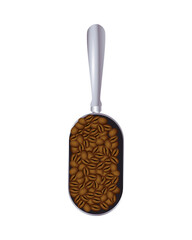 Canvas Print - coffee grains in spoon icon