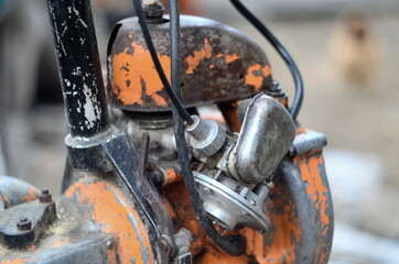 Photo of two-stroke chainsaw engine