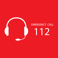 Canvas Print - 112 Emergency Call Number	
