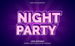 Editable Text Effect, Night Party Text Style