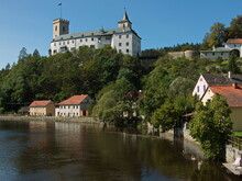 Castle In Rozmberk Nad Vltavou,South Bohemian Region,Czech Republic,Europe
