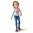 © Julien Tromeur - Fun 3D cartoon teenage girl