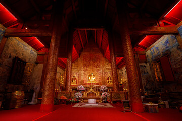 Wall Mural - The Wat Phra Sing Temple located in Chiang Mai Province ,Thailand