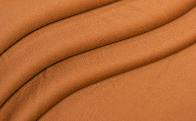 Wall Mural - Cashmere luxorious brown fabric as natural background for design