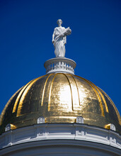 Vermont Statehouse Dome With Ceres Statue