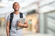 © BillionPhotos.com - Smiling young black college student with laptop
