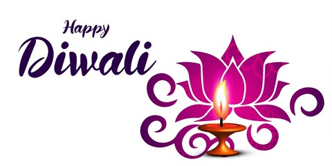 Wall Mural - Happy diwali beautiful decorative banner design