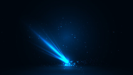 Wall Mural - blue incident flash