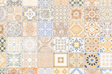 Naklejka na meble wall with tradiotional tiles