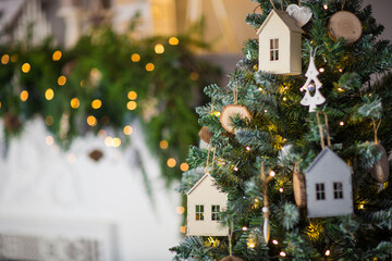 festive christmas and new year decorations