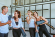 © lithiumphoto - Yoga class of young people group indoor