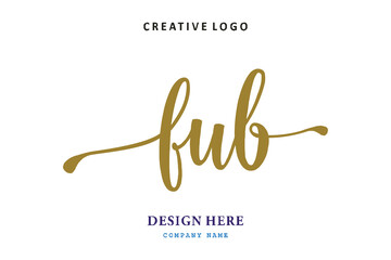 FUB lettering logo is simple, easy to understand and authoritativePrint