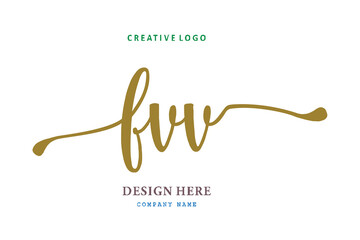 FVV lettering logo is simple, easy to understand and authoritativePrint