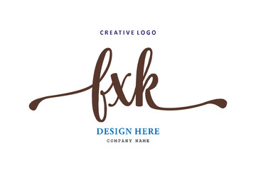 FXK lettering logo is simple, easy to understand and authoritative