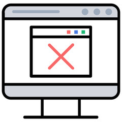 Canvas Print - 
Application programming interface integration flat icon 
