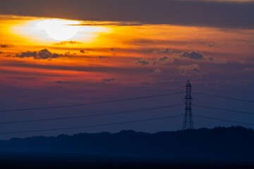 sunrise valleys of Comacchio adriatic sea po delta regional park