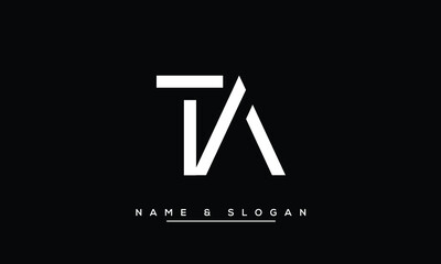 TA, AT, T, A  Abstract Letters Logo Monogram