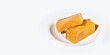© Luis Echeverri Urrea - Colombian traditional dessert Natilla - White background